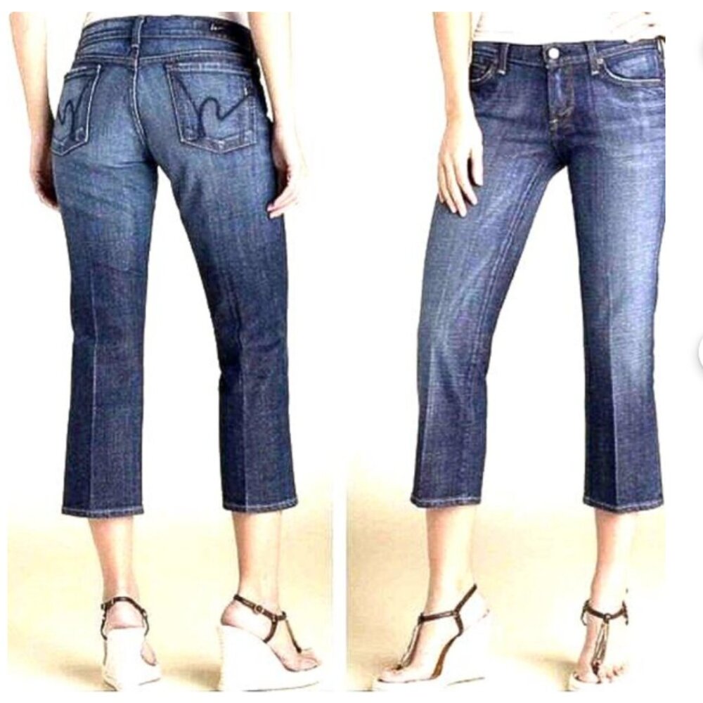 Citizen's of Humanity 'Kelly # 063 Low Waist Cropped Stretch Designer Jeans